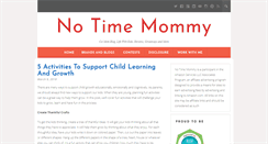 Desktop Screenshot of notimemommy.com