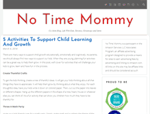 Tablet Screenshot of notimemommy.com